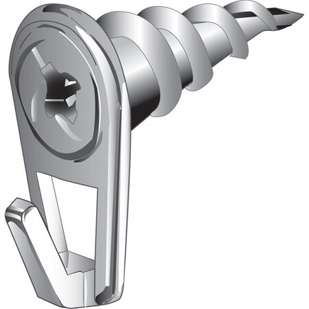 Aceds 50 lbs Picture Hook White - Small, 10PK 5372586